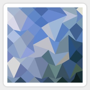 Carolina Blue Abstract Low Polygon Background Sticker